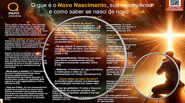 milagre do Novo Nascimento Papo com Deus